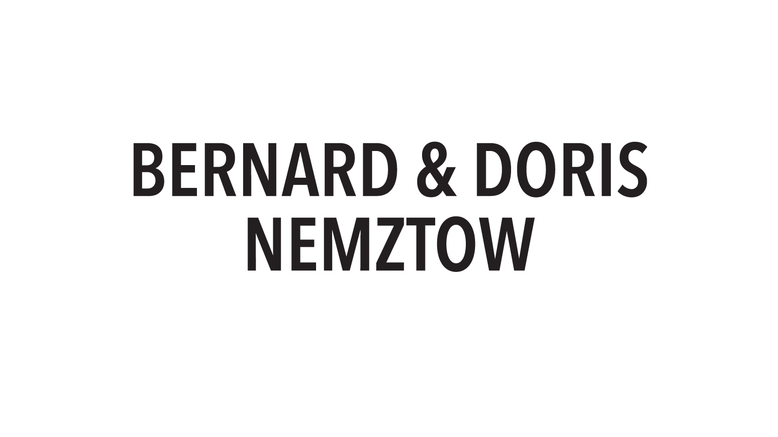 Bernard and Doris Nemztow